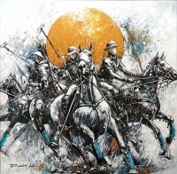 Rashid Ali, 24 x 24 Inch, Acrylic On Canvas, Calligraphy Painting, AC-RA-040